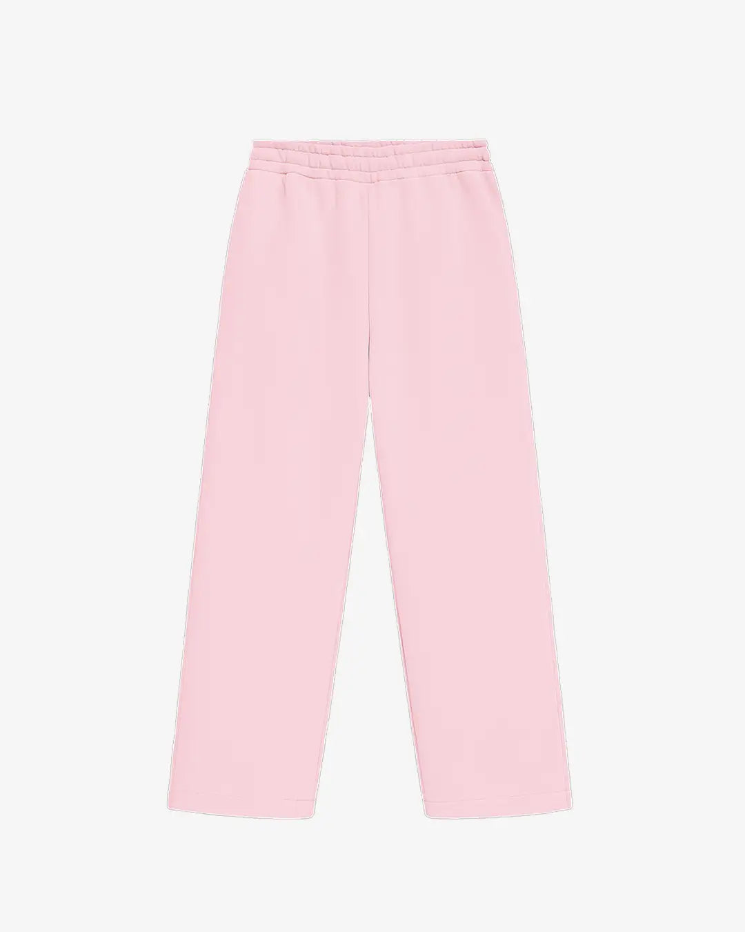 Spodnie dresowe z szeroką nogawką baby pink