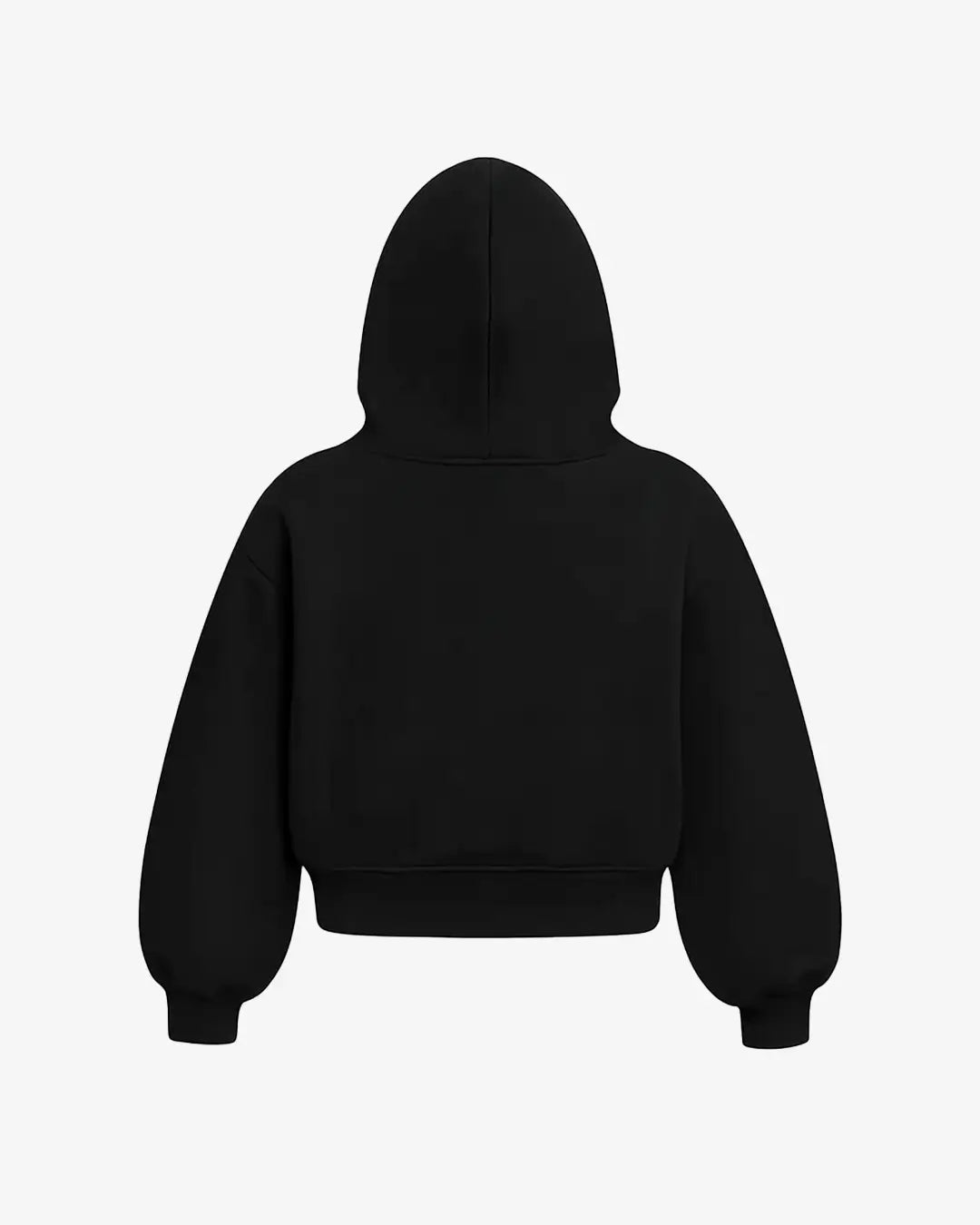 Bluza boxy czarna tył
