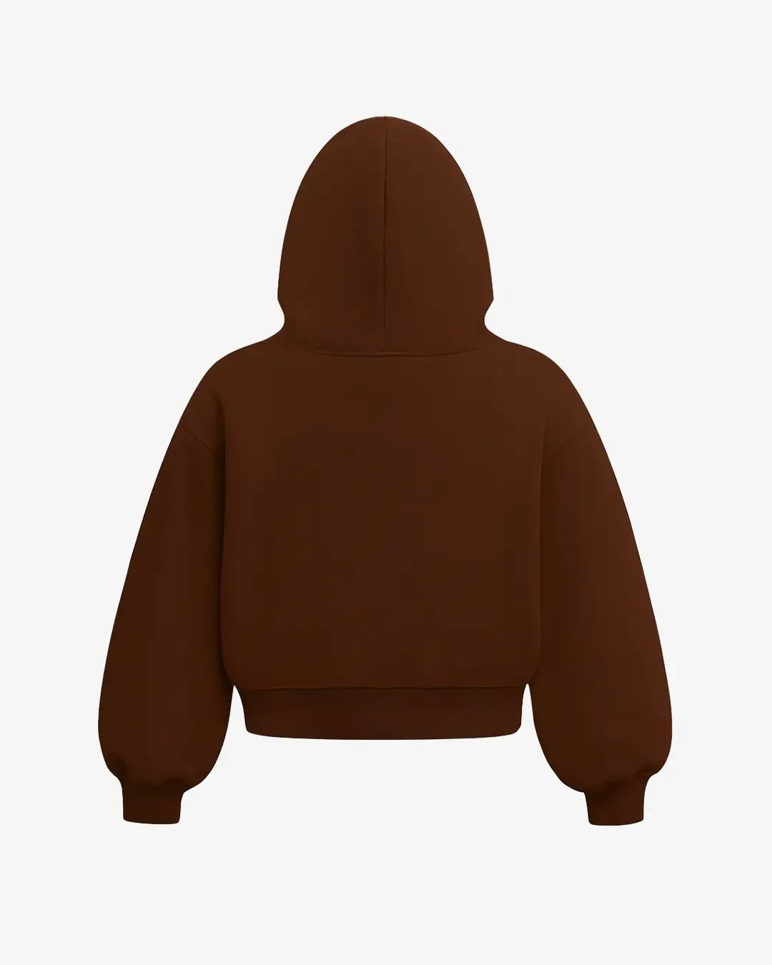 Bluza boxy brązowa tył